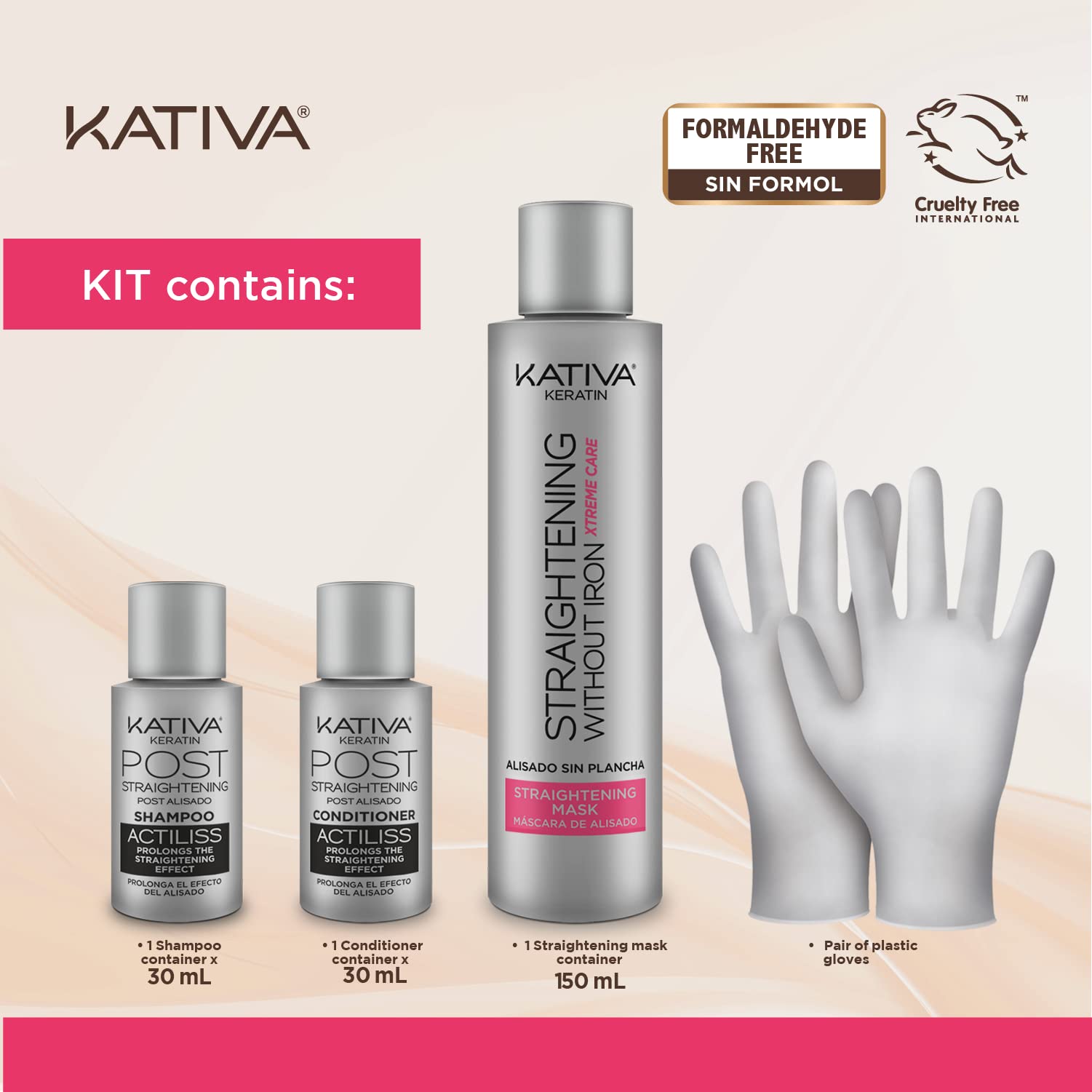 Foto 7 pulgar | Tratamiento Para Alisar El Cabello Kativa Anti-frizz Xtreme Care - Venta Internacional.
