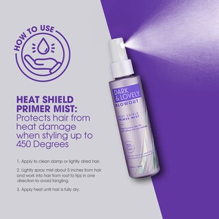 Foto 2 | Prebase Para Cabello Heat Shield, Spray Para Secar Con Secador, 130 Ml, Color Oscuro Y Encantador - Venta Internacional.