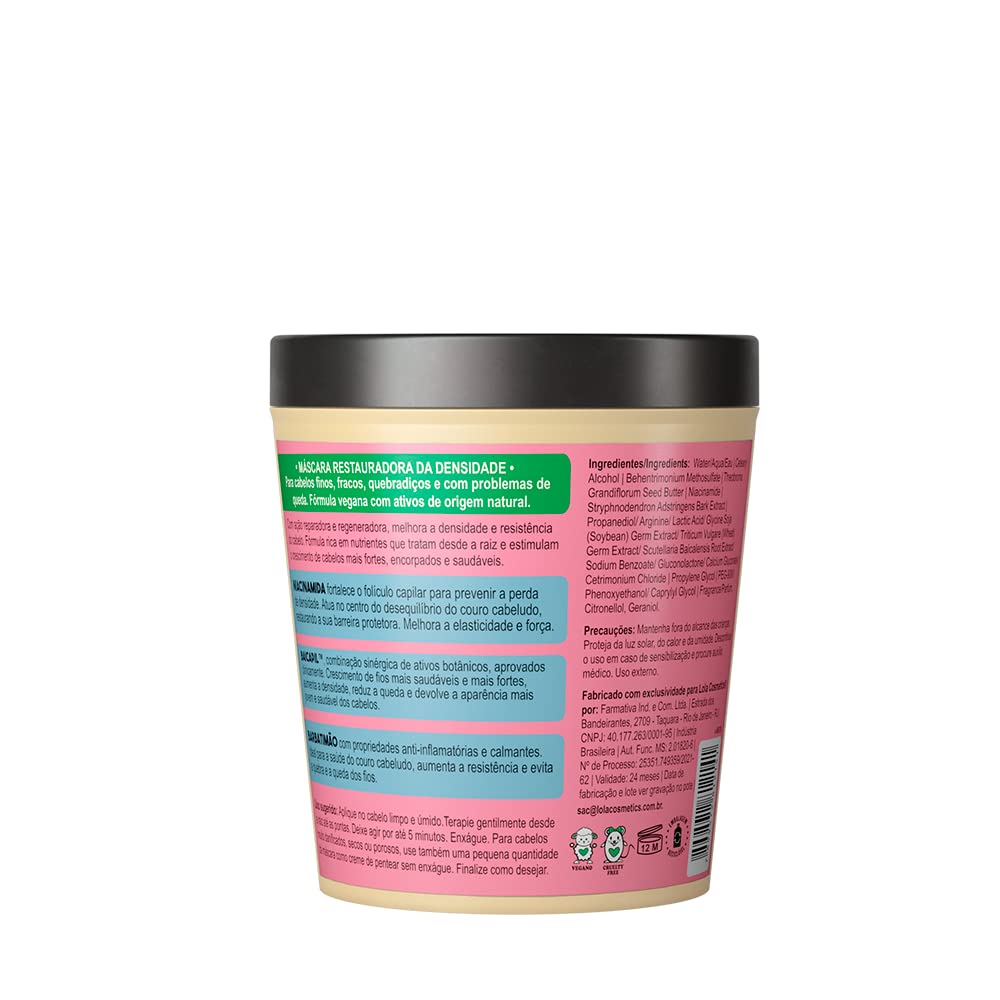 Foto 3 pulgar | Mascarilla Capilar Lola From Rio Densidade Para Cabello Fino Y Débil 240 Ml - Venta Internacional.