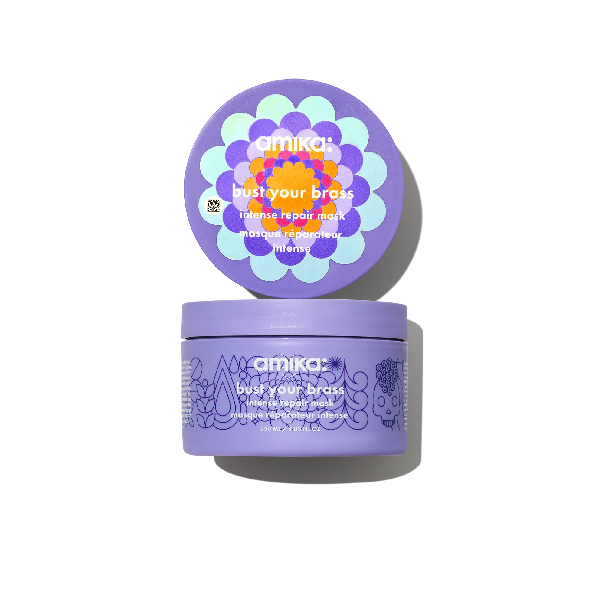 Foto 2 pulgar | Mascarilla Capilar Amika Bust Your Brass Cool Blonde Intense Repair - Venta Internacional.