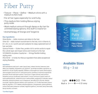 Foto 2 | Masilla De Fibra Capilar Loma Fiber Putty, 90 Ml, Brillo Medio - Venta Internacional.
