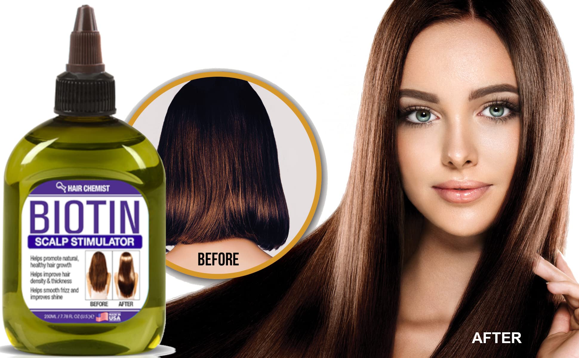 Foto 4 | Estimulador Del Cuero Cabelludo Hair Chemist Biotina 210 Ml Para El Crecimiento Del Cabello - Venta Internacional.