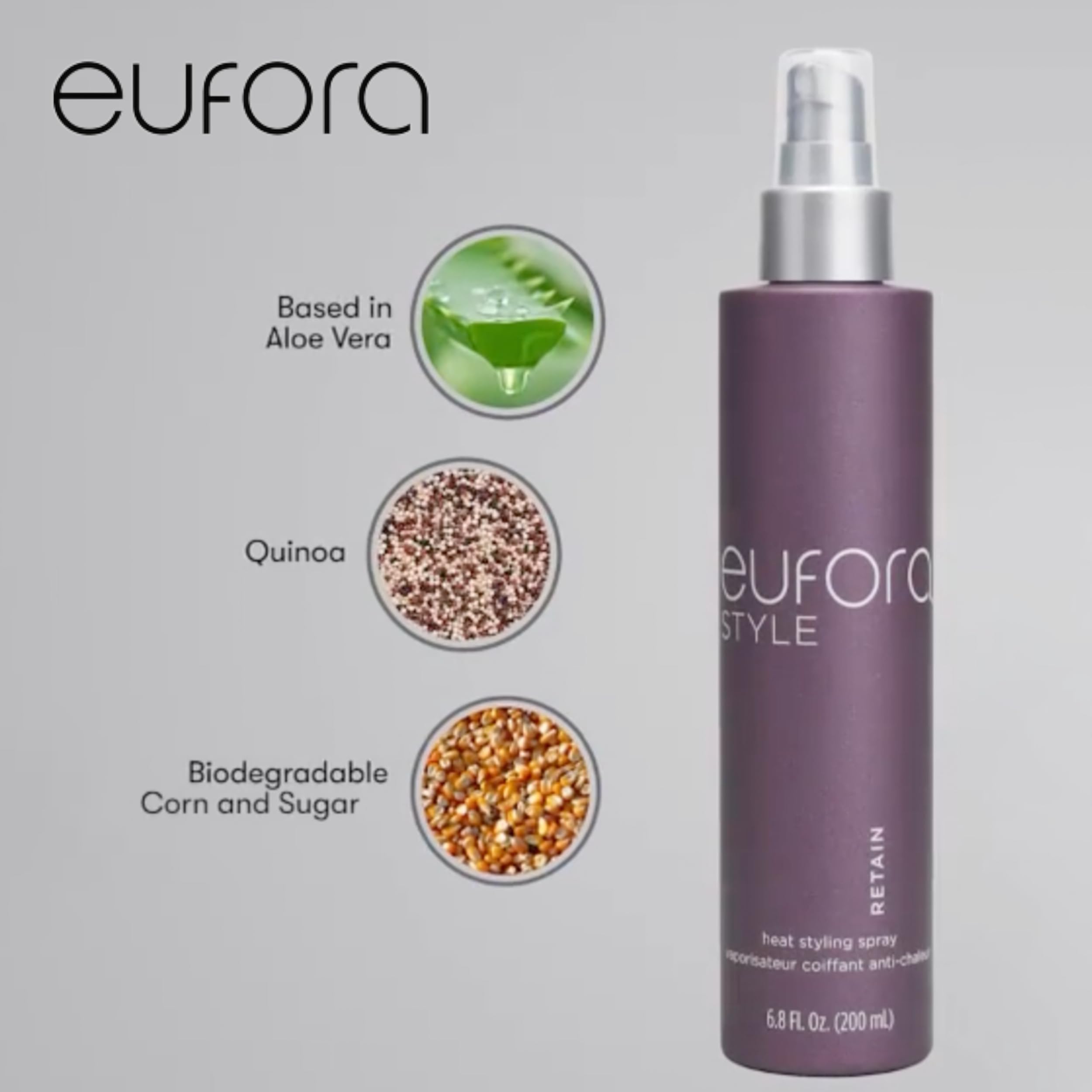 Foto 4 pulgar | Aerosol Para Peinar Con Calor Eufora Style Retain 200 Ml - Venta Internacional.