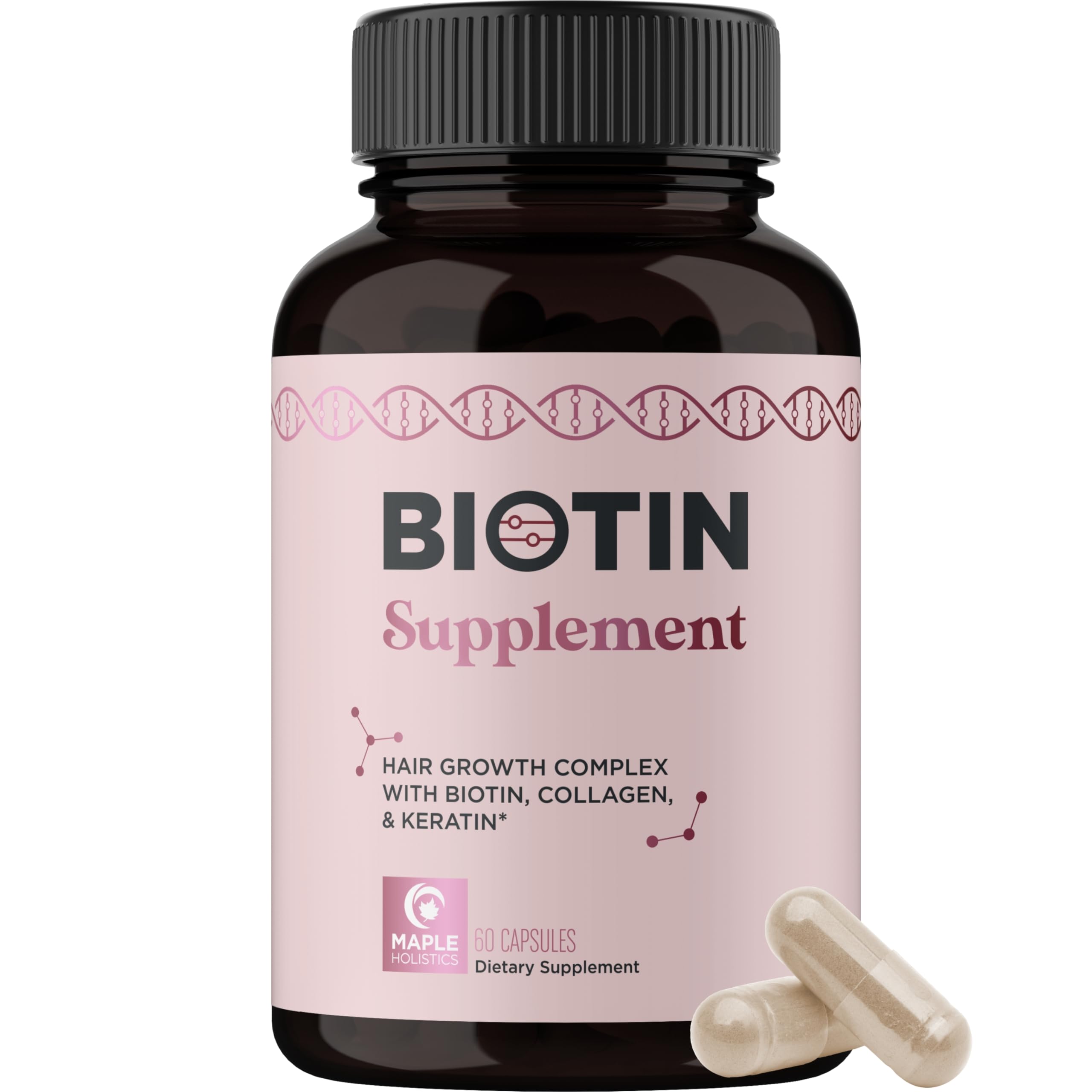 Vitaminas Para El Crecimiento Del Cabello Maple Holistics Cabello Más Grueso Para Mujeres - Venta Internacional.