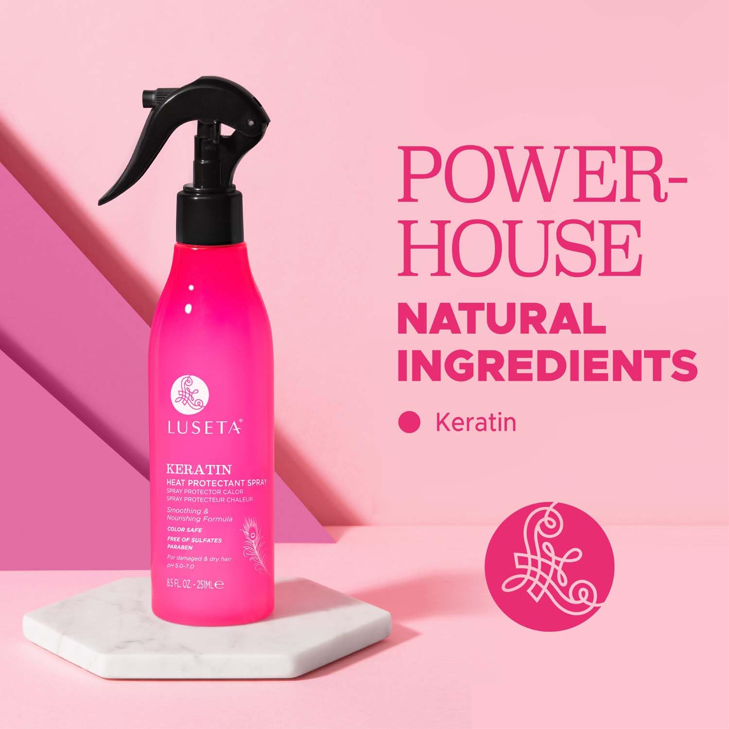 Foto 5 pulgar | Spray Capilar Protector Contra El Calor Luseta Keartin 250 Ml - Venta Internacional.