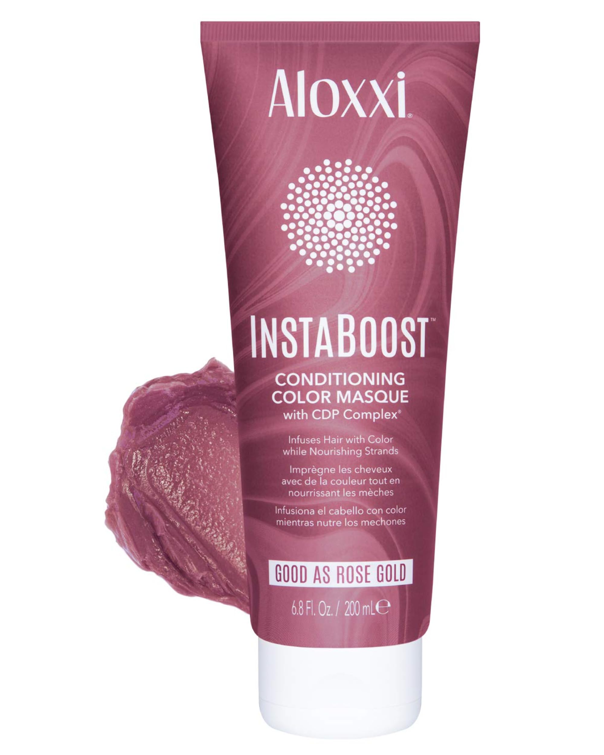 Mascarilla Acondicionadora Depositante De Color Aloxxi Instaboost Rose Gold - Venta Internacional.