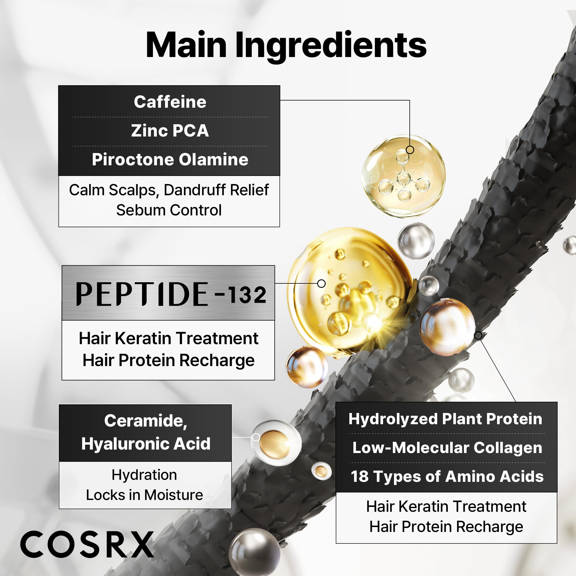 Foto 8 pulgar | Champú Cosrx Peptide 132 Para Todo Tipo De Cabello, 200 Ml - Venta Internacional.