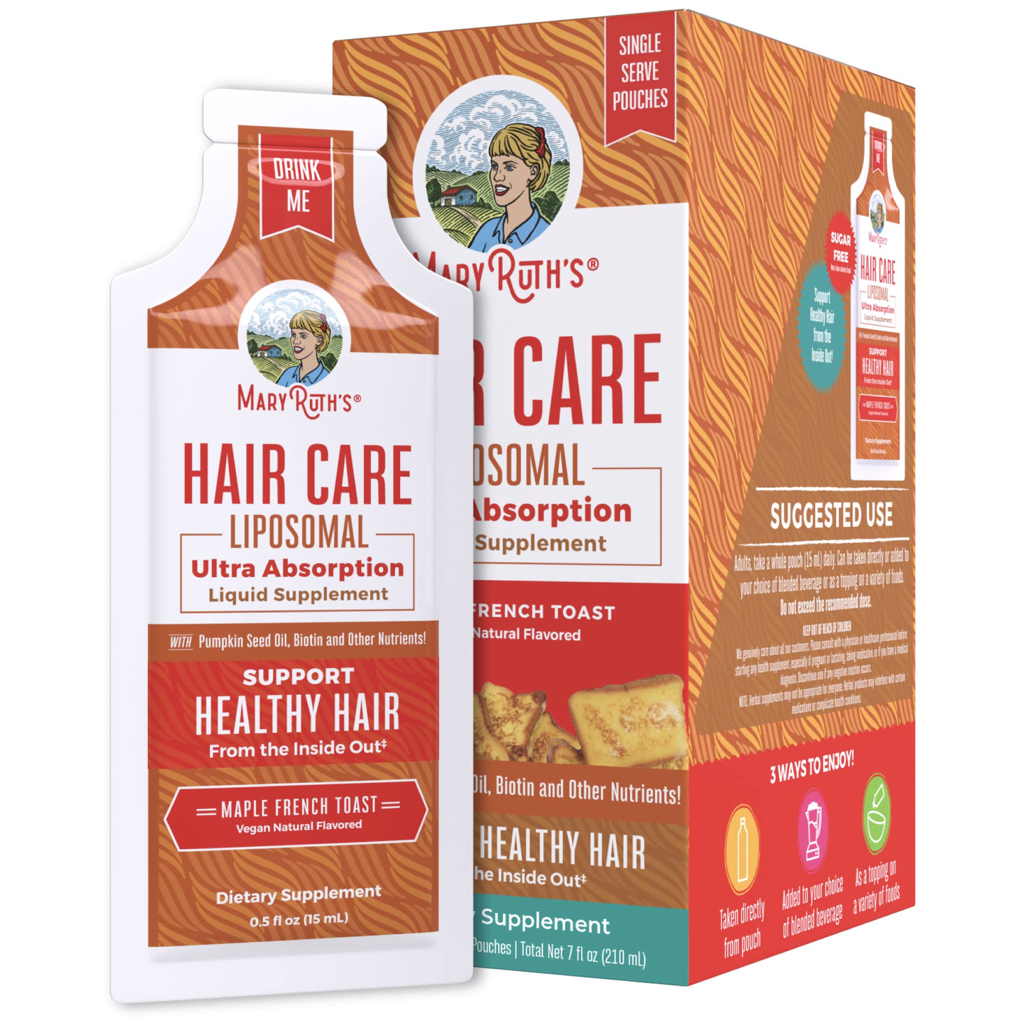 Suplemento Líquido Para El Crecimiento Del Cabello Maryruth Organics, 14 X 15 Ml - Venta Internacional.