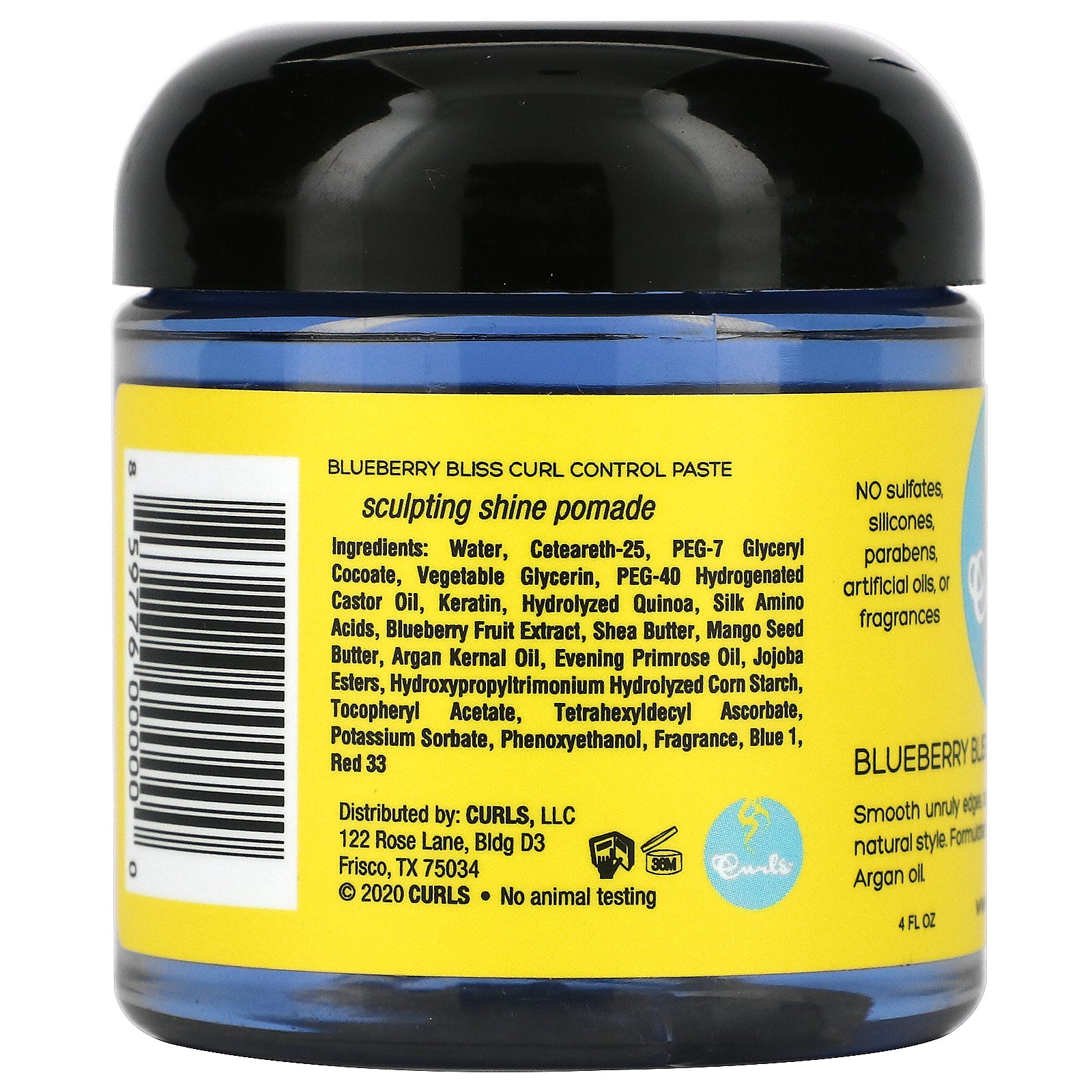 Foto 3 pulgar | Pasta Para Peinar Curls Curl Control Blueberry Bliss 120 Ml - Venta Internacional.