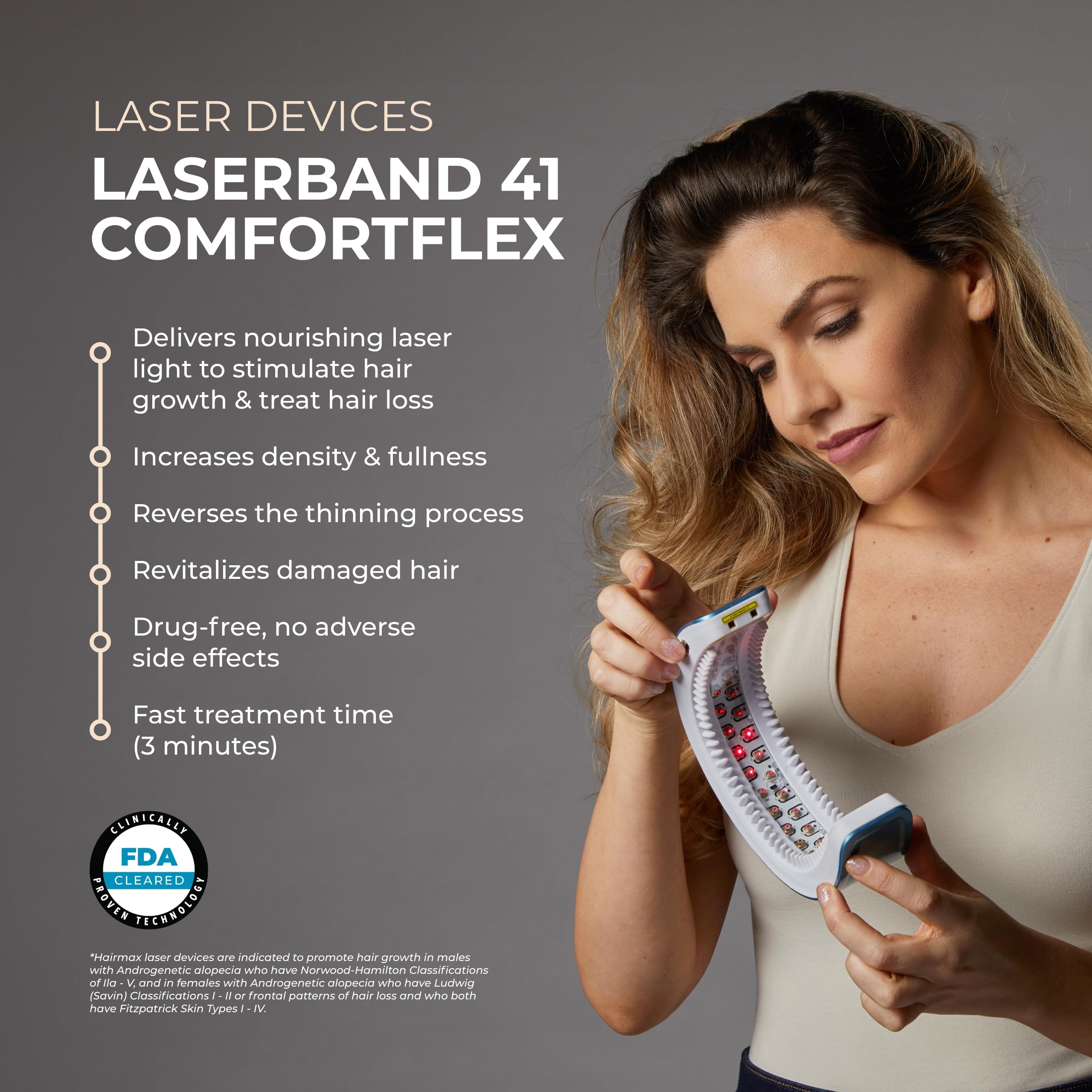 Foto 3 pulgar | Dispositivo Para El Crecimiento Del Cabello Hairmax Laser Band 41 Aprobado Por La Fda - Venta Internacional.