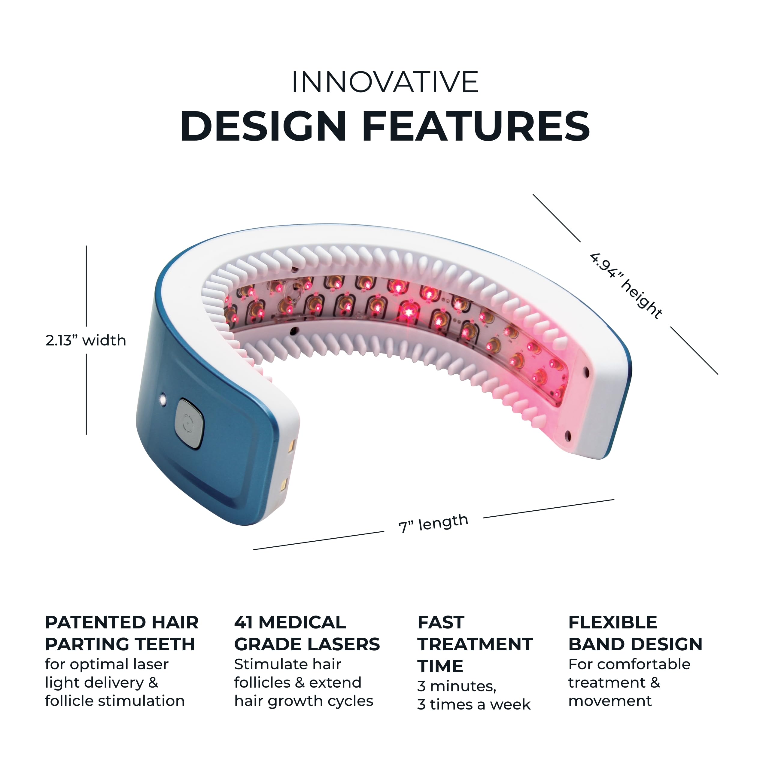 Foto 5 pulgar | Dispositivo Para El Crecimiento Del Cabello Hairmax Laser Band 41 Aprobado Por La Fda - Venta Internacional.