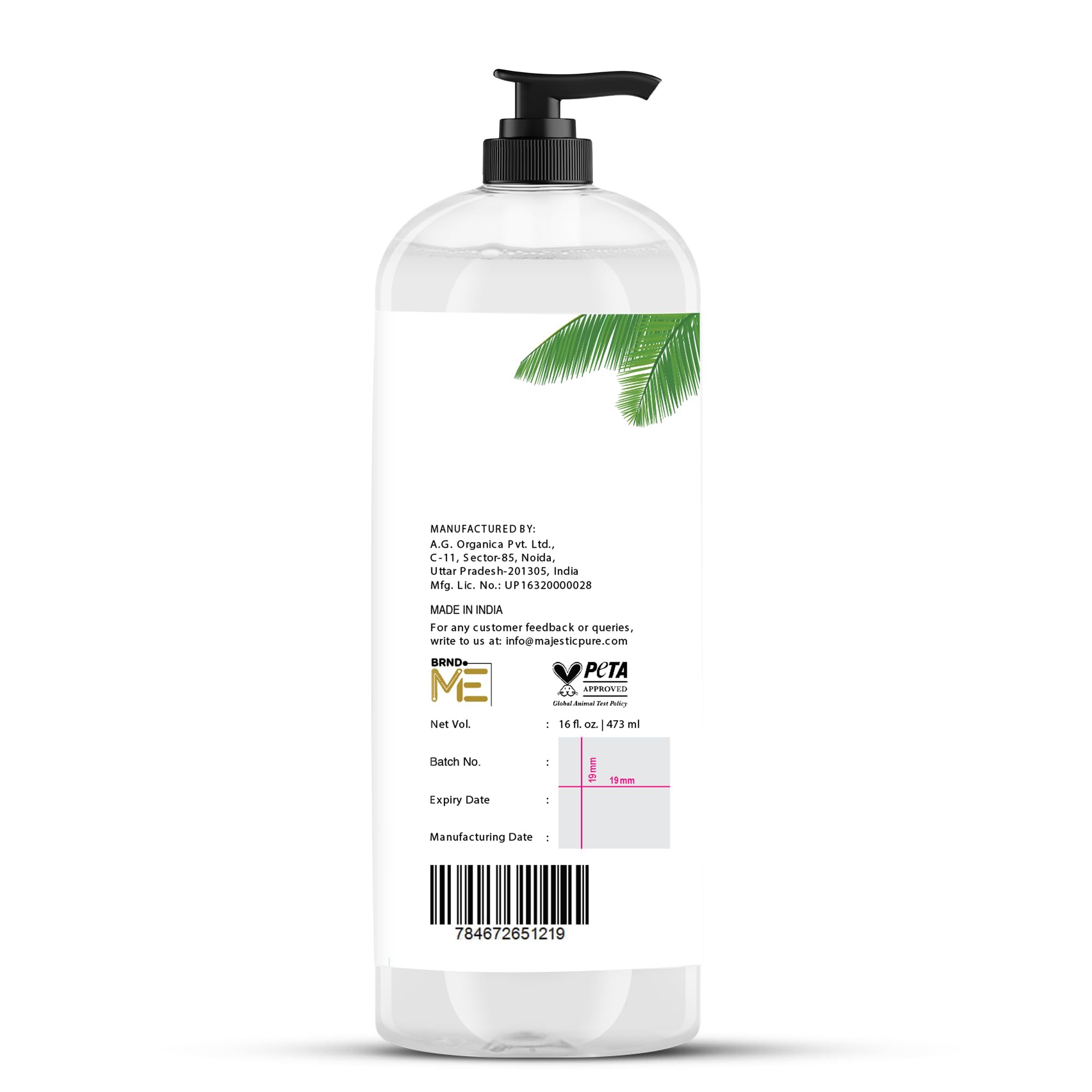 Foto 7 | Aceite De Masaje Majestic Pure Fraccionado Aceite De Coco Fraccionado 480 Ml - Venta Internacional.