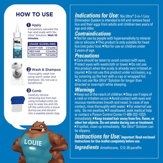 Foto 6 | Kit De Eliminación De Piojos Nix Ultra Para Tratamiento De Piojos Con Solución De 100 Ml - Venta Internacional.