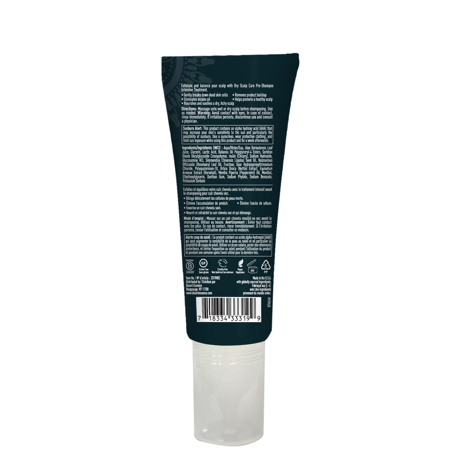 Foto 6 | Tratamiento Previo Al Champú Desert Essence Para Cuero Cabelludo Seco  100 Ml - Venta Internacional.