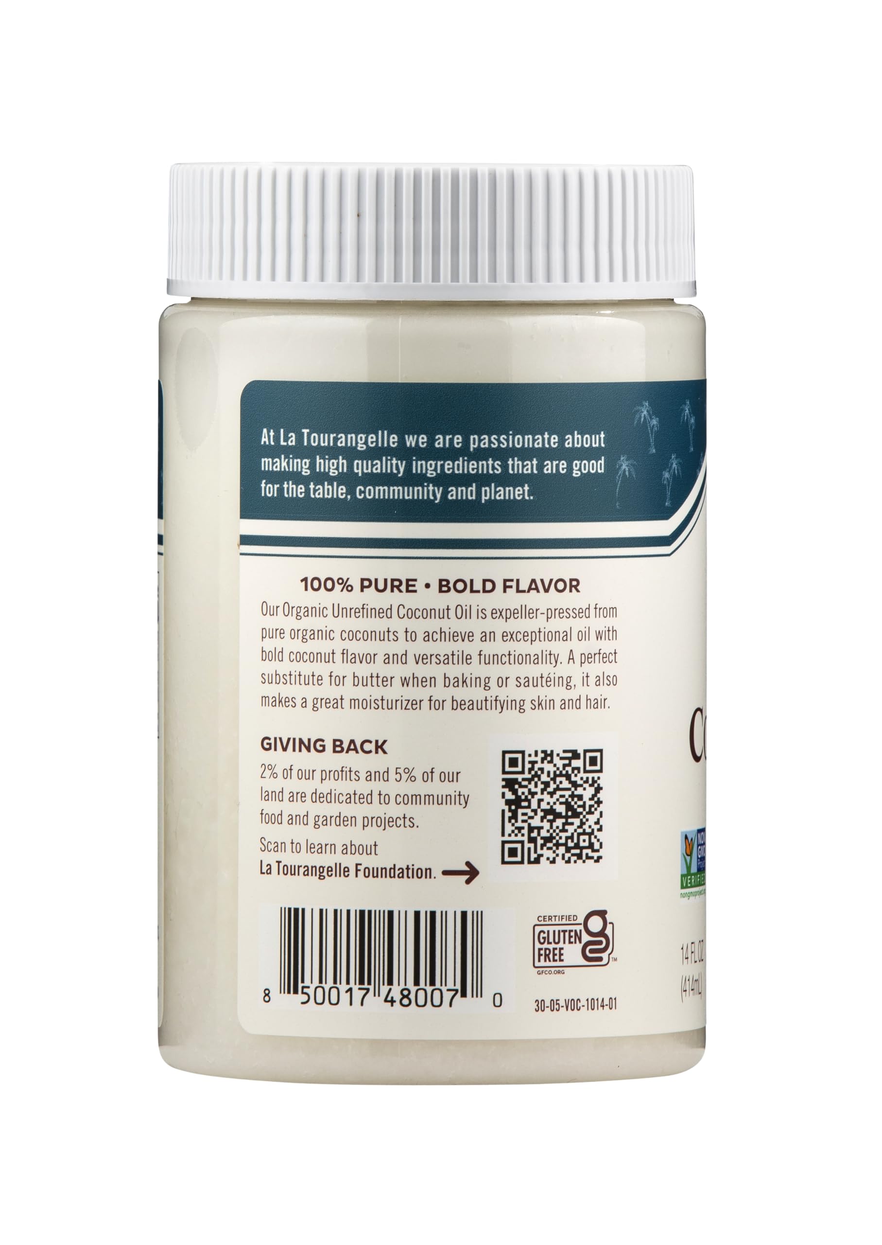 Foto 2 | Aceite De Coco La Tourangelle Orgánico Sin Refinar 414 Ml - Venta Internacional.