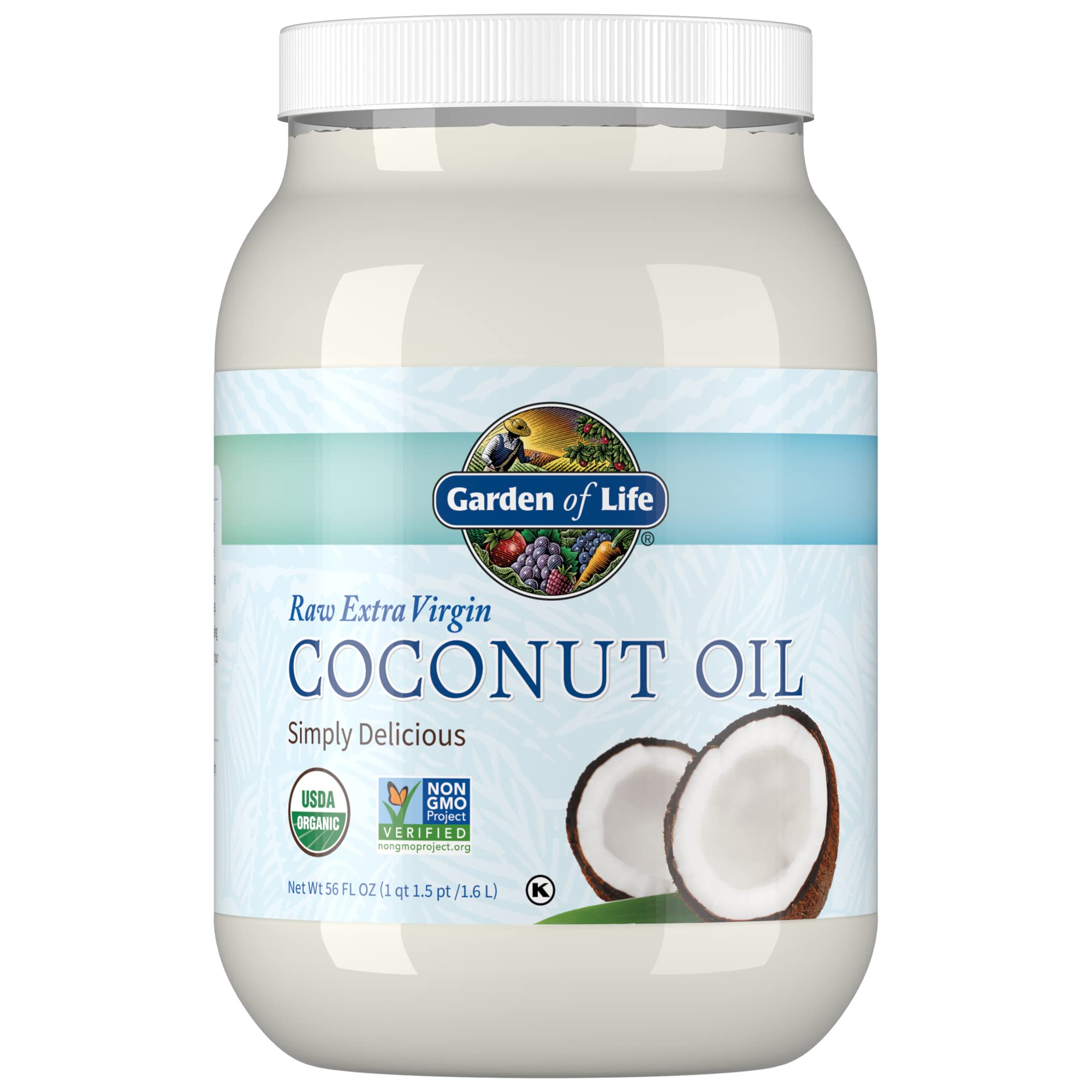 Foto 1 | Aceite De Coco Garden Of Life Crudo Extra Virgen Orgánico 1650 Ml - Venta Internacional.
