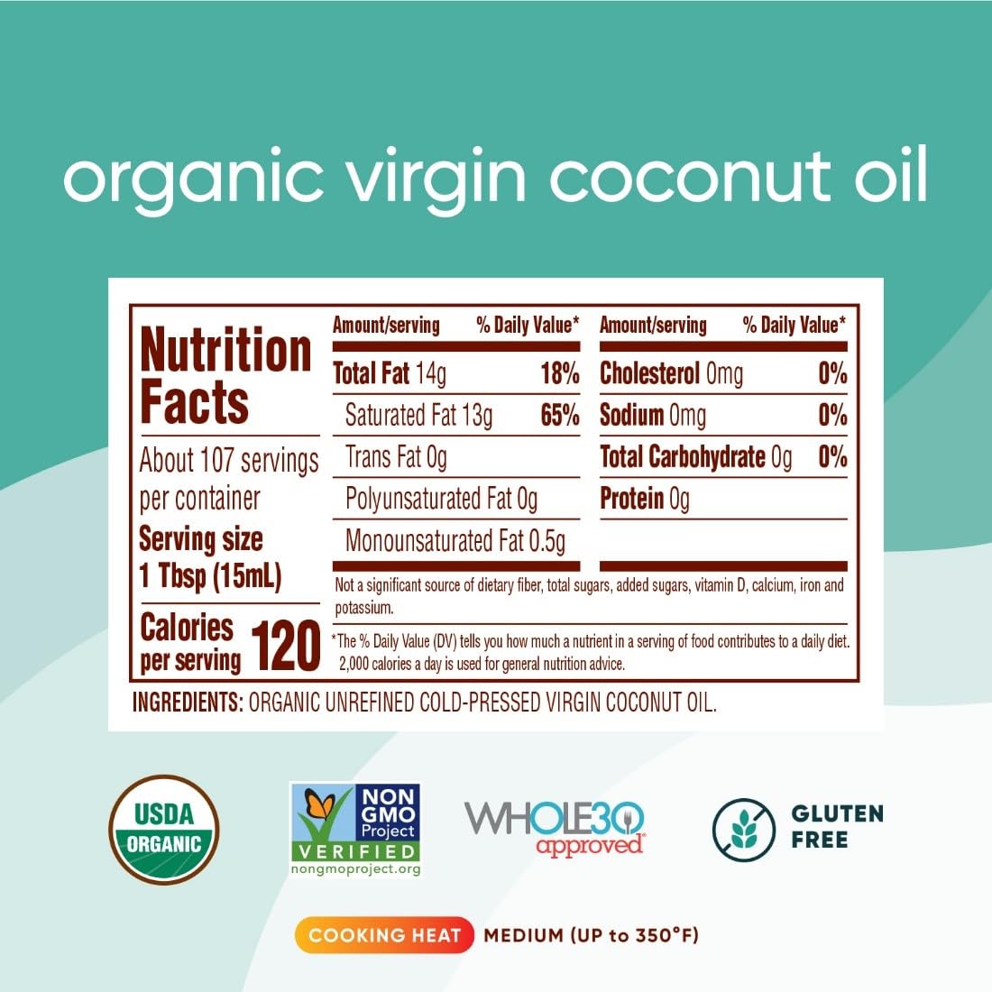 Foto 3 pulgar | Aceite De Coco Nutiva Organic 1.6l - Venta Internacional.