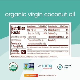 Foto 2 | Aceite De Coco Nutiva Organic 1.6l - Venta Internacional.
