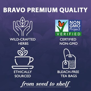 Foto 3 | Té De Hierbas Bravo Tea Para El Crecimiento Del Cabello Sin Cafeína 20 Bolsitas De Té - Venta Internacional.