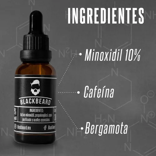 Foto 3 pulgar | Minoxidil 10% Blackbeard Tónico Capilar para Barba y Cabello