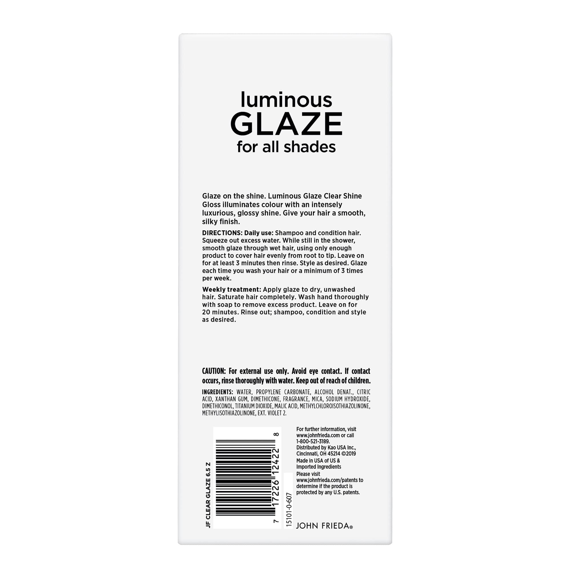 Foto 5 pulgar | Brillo De Pelo John Frieda Luminous Glaze Clear Shine 190 Ml X2 - Venta Internacional.