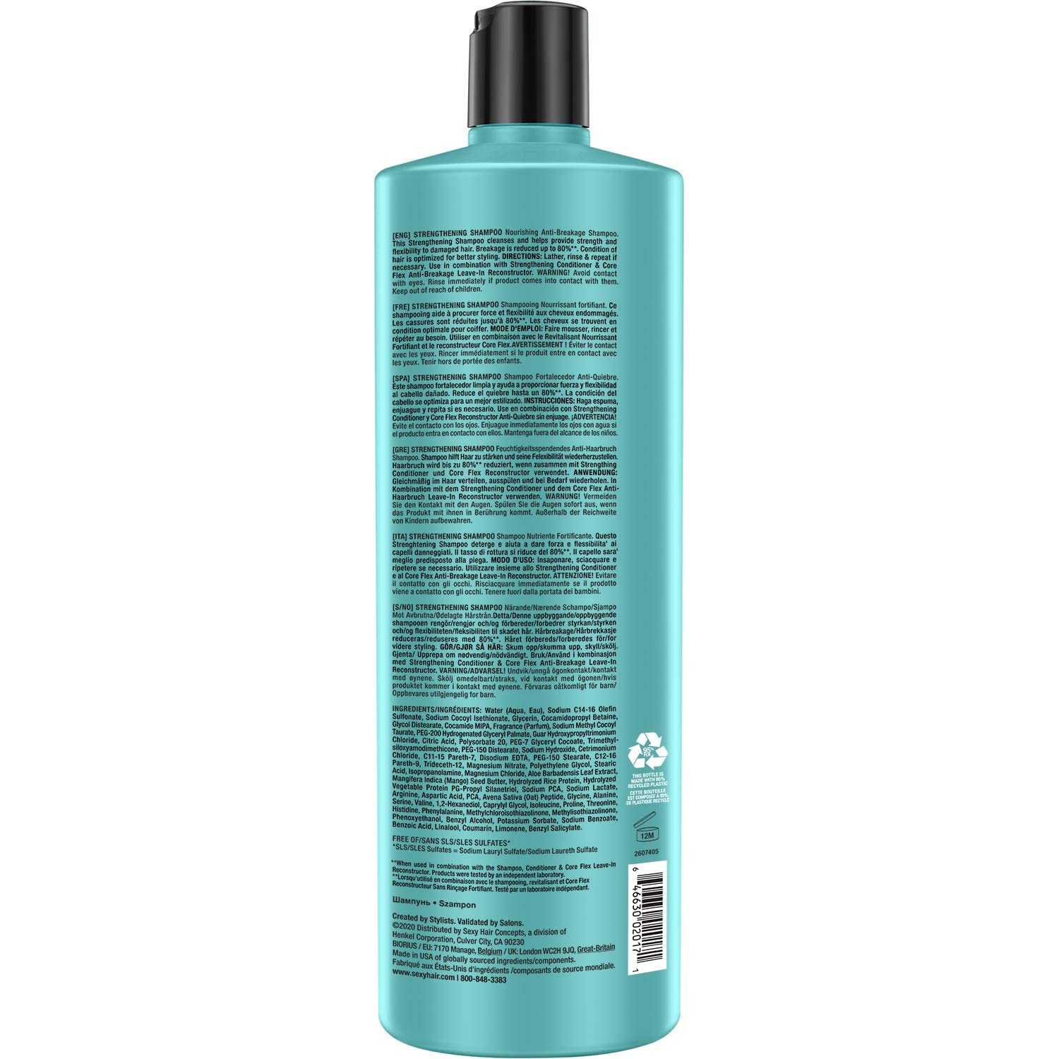 Foto 3 pulgar | Champú Sexyhair Healthy Strengthening Anti-rotura 1l - Venta Internacional.
