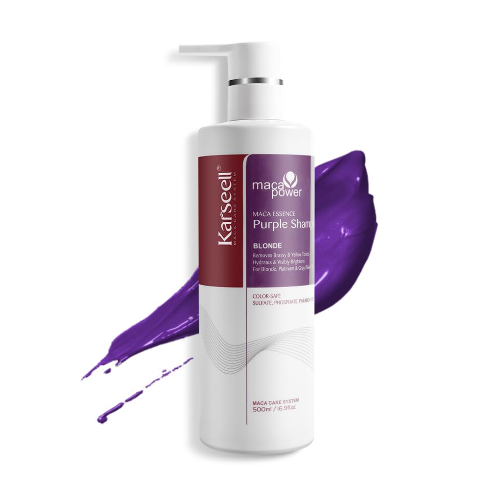 Foto 2 pulgar | Champú Karseell Maca Power Purple Neutraliza El Latón, 500 Ml - Venta Internacional.