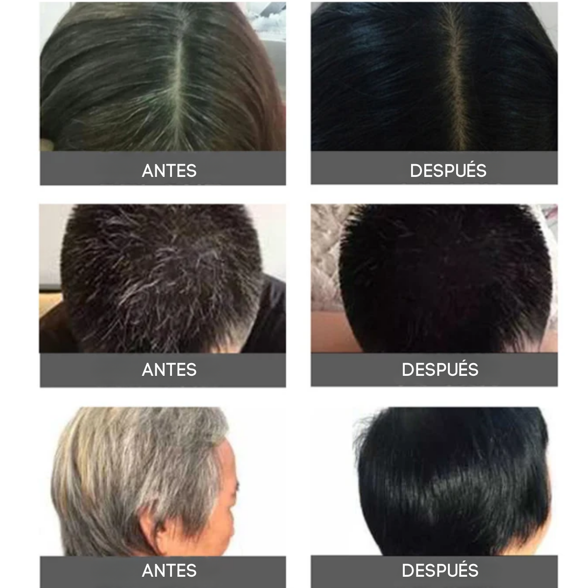Foto 6 pulgar | Shampoo Tinte 500ml Natural Cubre Canas Instantáneo (color Negro)