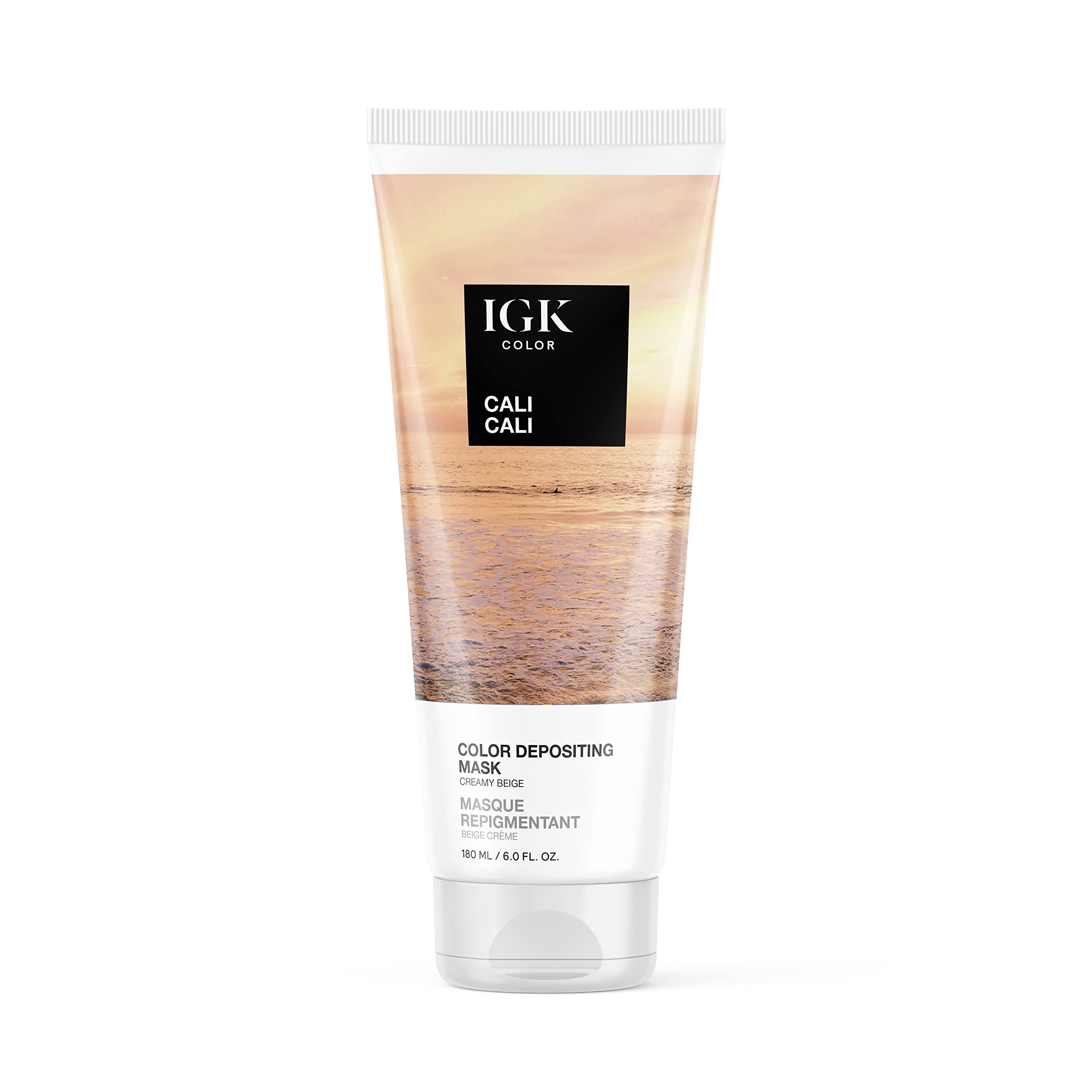 Foto 2 pulgar | Mascarilla Capilar Igk Color Depositing Cali Cali Creamy Beige 180 Ml - Venta Internacional.