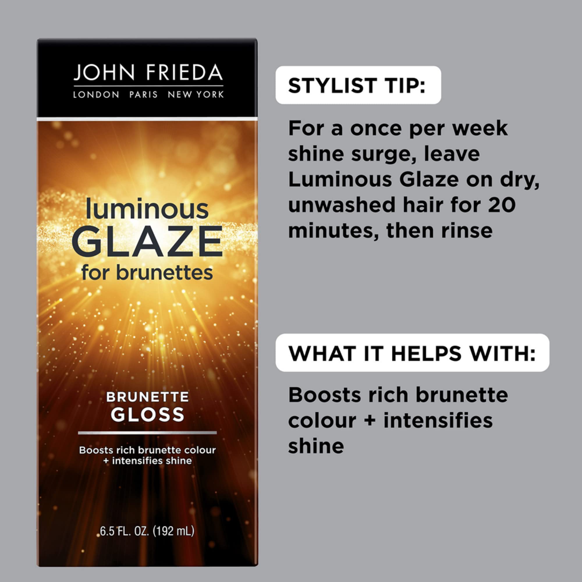 Foto 2 | Esmalte Para El Cabello John Frieda Brilliant Brunette Luminous 385 Ml X2 - Venta Internacional.