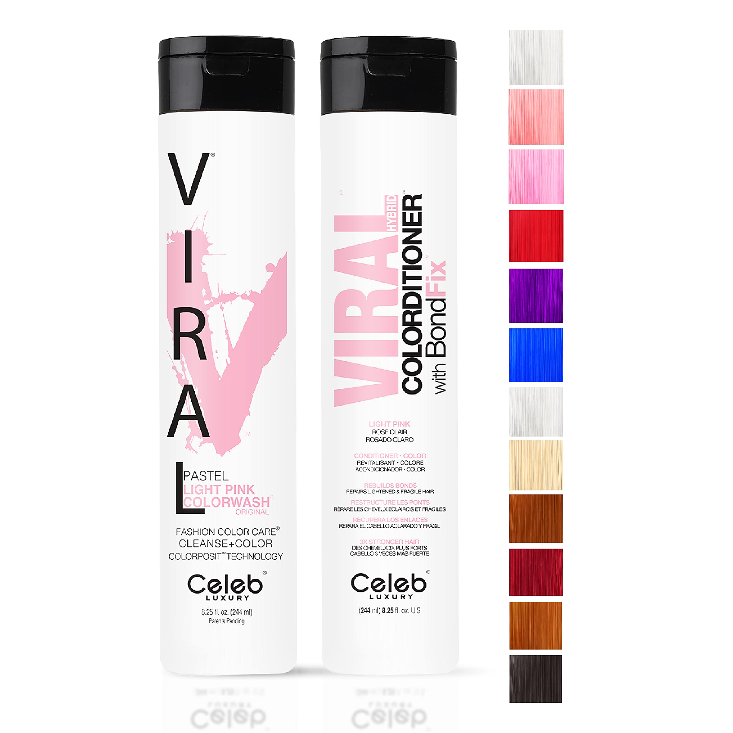 Foto 1 | Set De Coloración Para El Cabello Celeb Luxury Viral Duo Colorwash Light Pink - Venta Internacional.