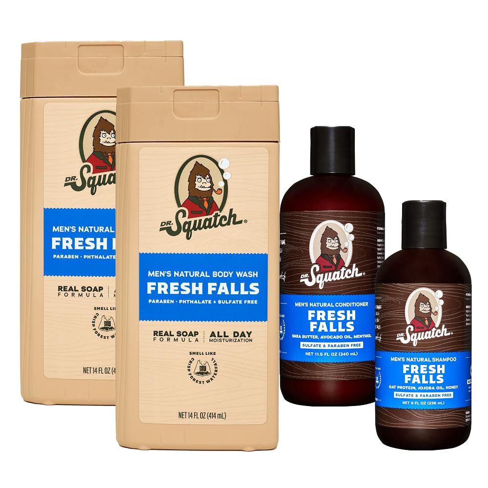 Foto 2 pulgar | Kit De Gel De Baño Y Cabello Dr. Squatch Fresh Falls Para Hombre - Venta Internacional.