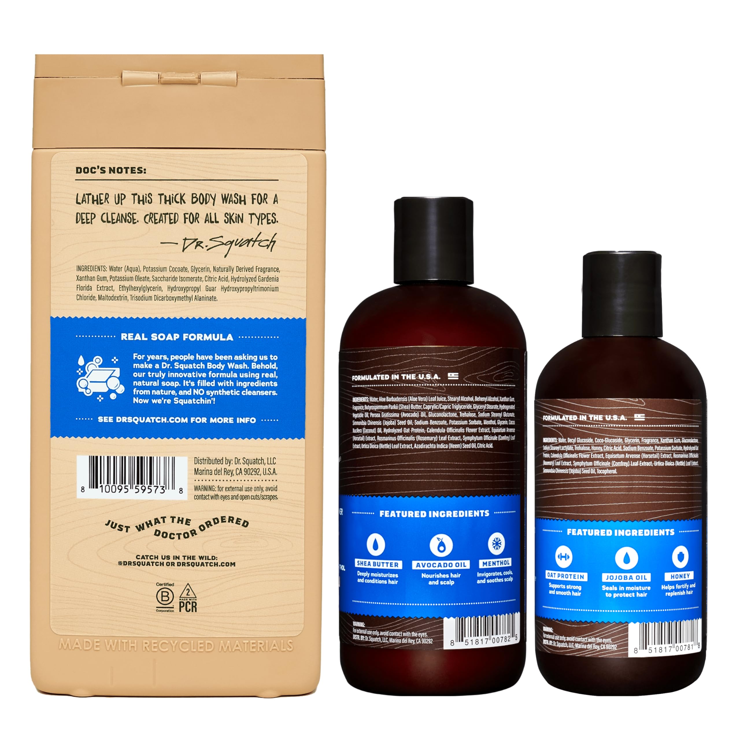 Foto 3 pulgar | Kit De Gel De Baño Y Cabello Dr. Squatch Fresh Falls Para Hombre - Venta Internacional.