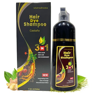 Foto 1 | Shampoo Tinte Cubre Canas Natural 500ml Cambio Color Cabello (color Castaño)