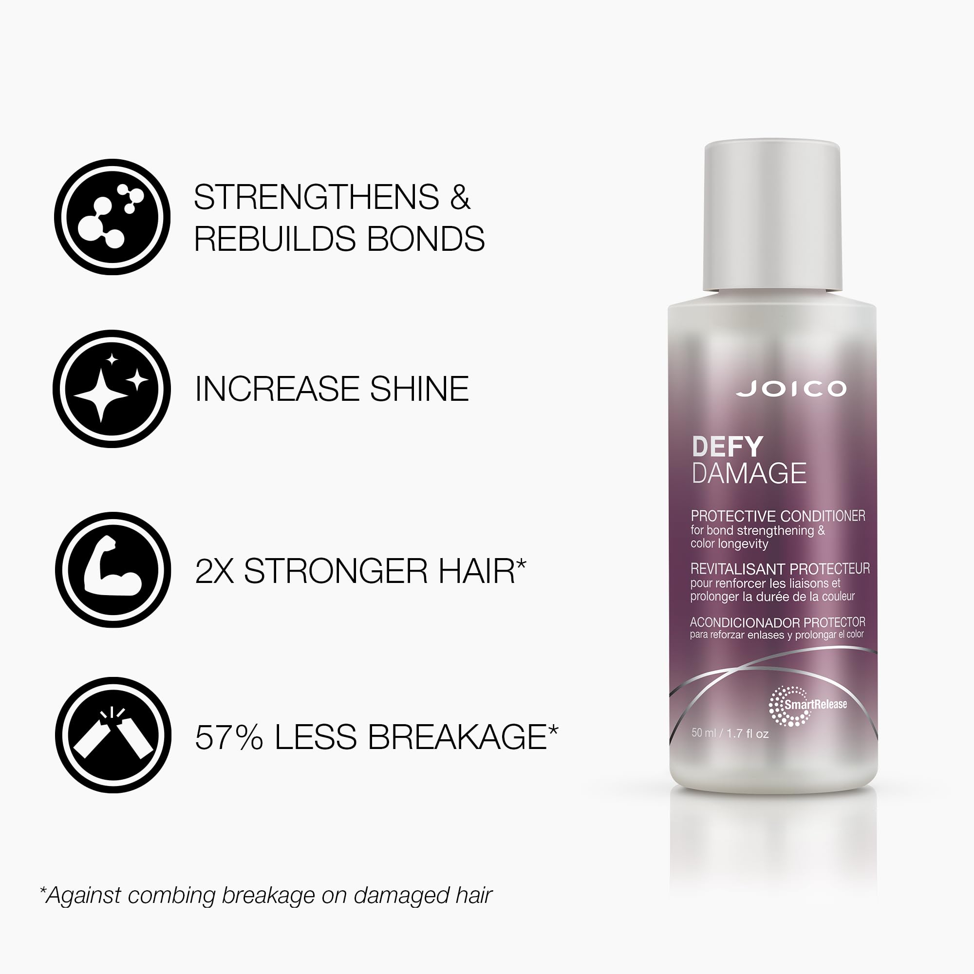 Foto 4 pulgar | Acondicionador Joico Defy Damage Protective, 50 Ml, Tratado Con Color - Venta Internacional.