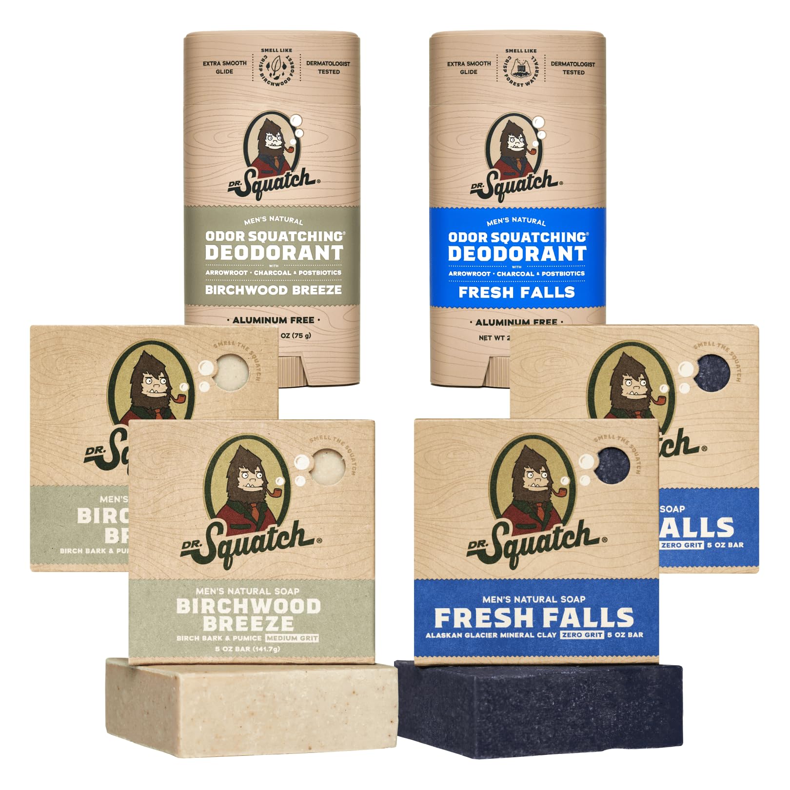 Foto 1 | Paquete Variado De Jabón Y Desodorante Dr. Squatch Manly Soap - Venta Internacional.