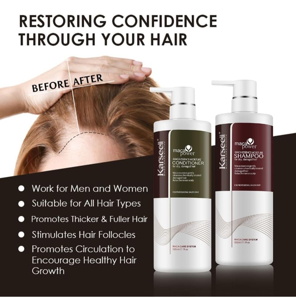 Foto 3 | Set De Reparación Capilar Karseell Shampoo Acondicionador Con Colágeno De Maca - Venta Internacional.