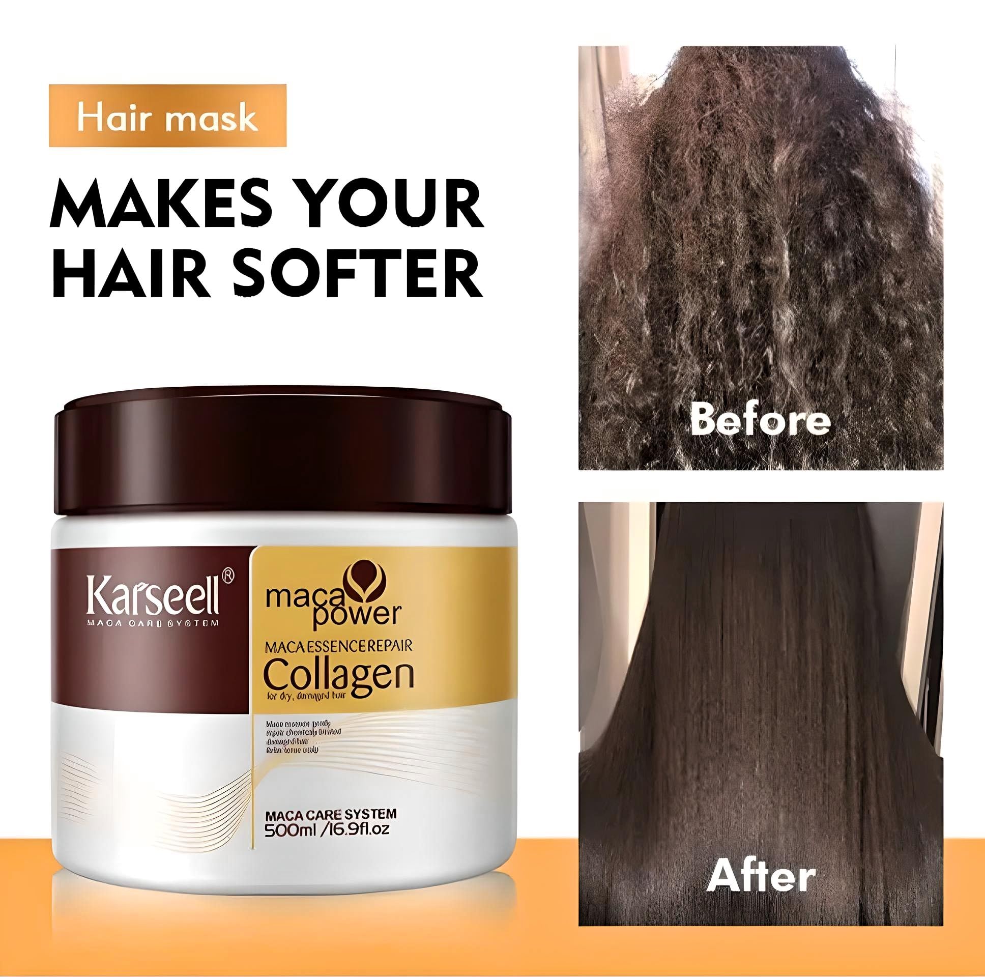 Foto 6 pulgar | Set De Reparación Capilar Karseell Shampoo Acondicionador Con Colágeno De Maca - Venta Internacional.