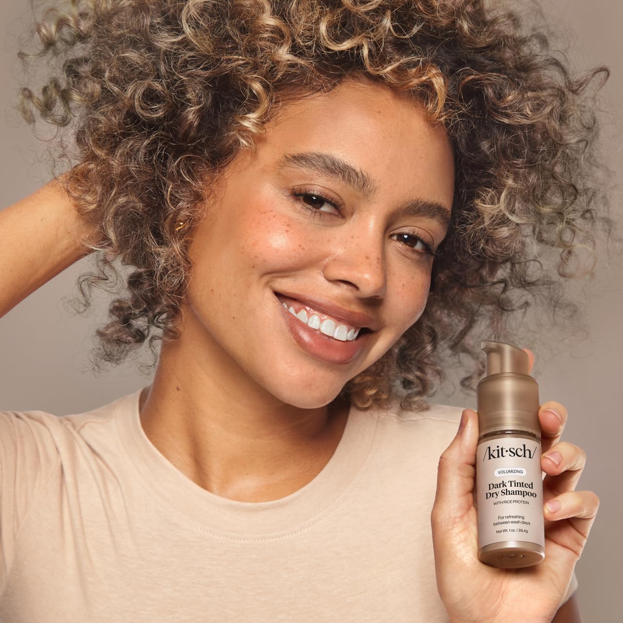Foto 8 pulgar | Champú Seco Kitsch Con Proteína De Arroz Voluminizador, 30 Ml, Color Oscuro - Venta Internacional.