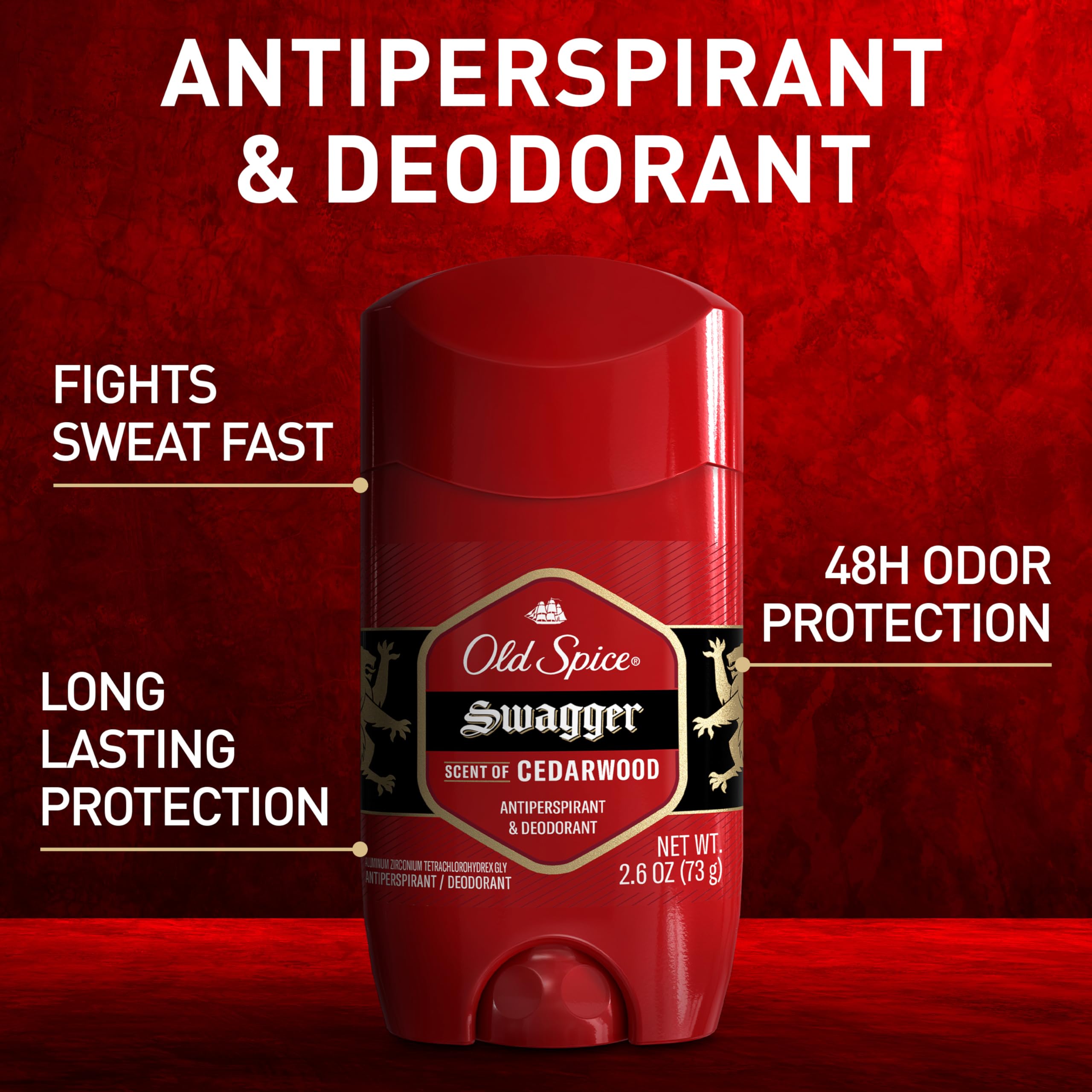 Foto 5 | Desodorante Antitranspirante Old Spice Swagger Para Hombre, 100 Ml, 3 - Venta Internacional.