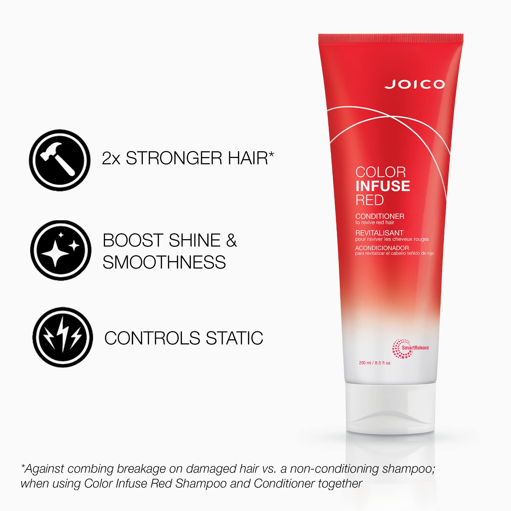 Foto 3 pulgar | Acondicionador Joico Color Infuse Red 250 Ml Que Nutre Y Protege - Venta Internacional.