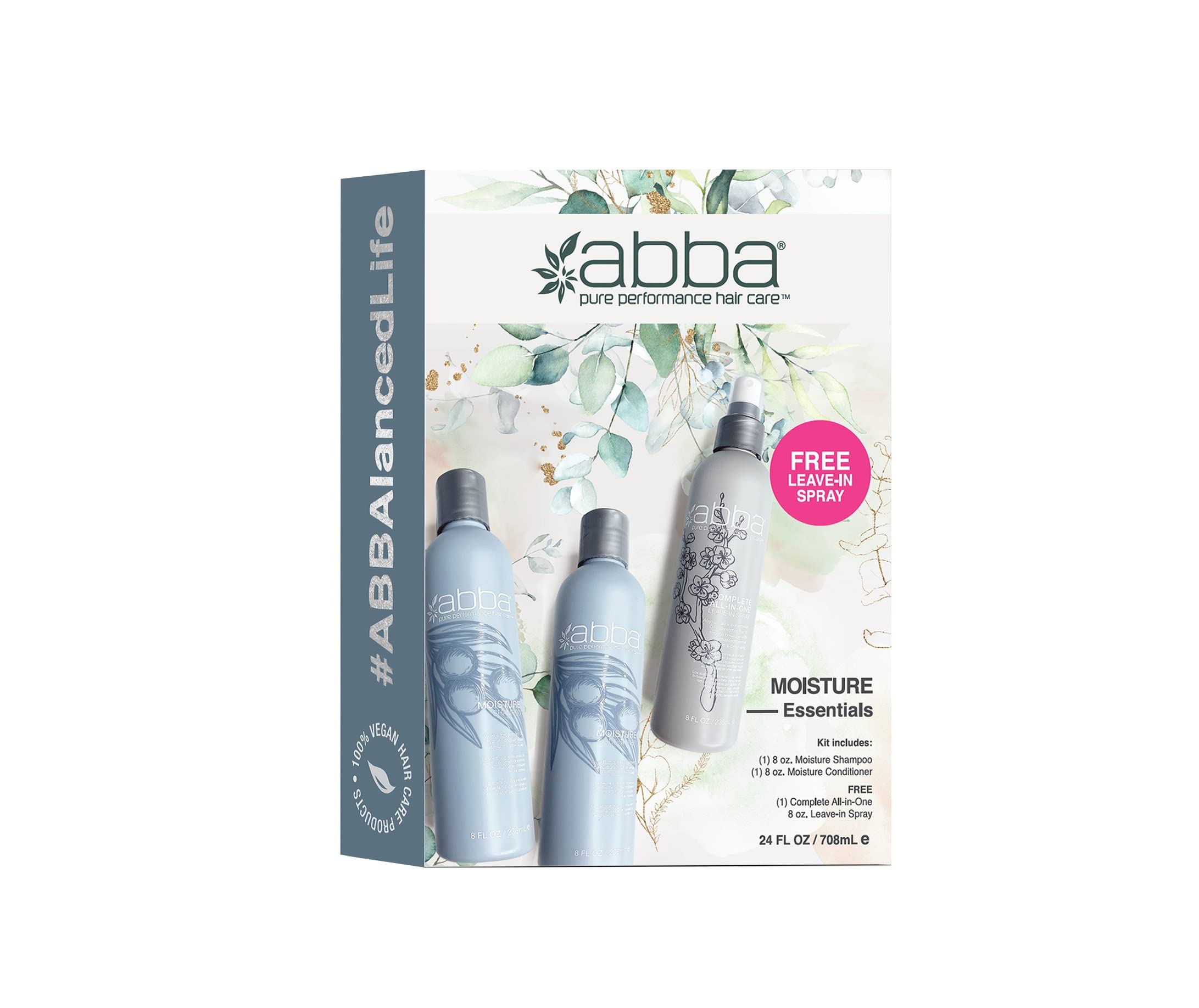 Moisture Essentials Trio Abba, Menta, 710 Ml - Venta Internacional.