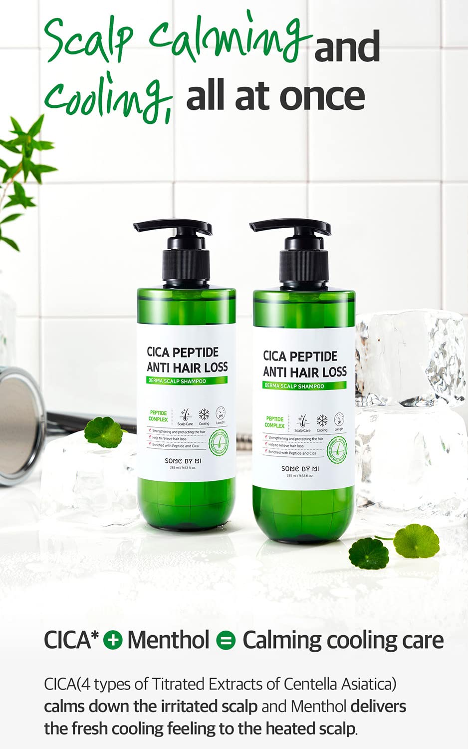 Foto 4 pulgar | Shampoo Some By Mi Cica Peptide Anticaída 285 Ml - Venta Internacional.