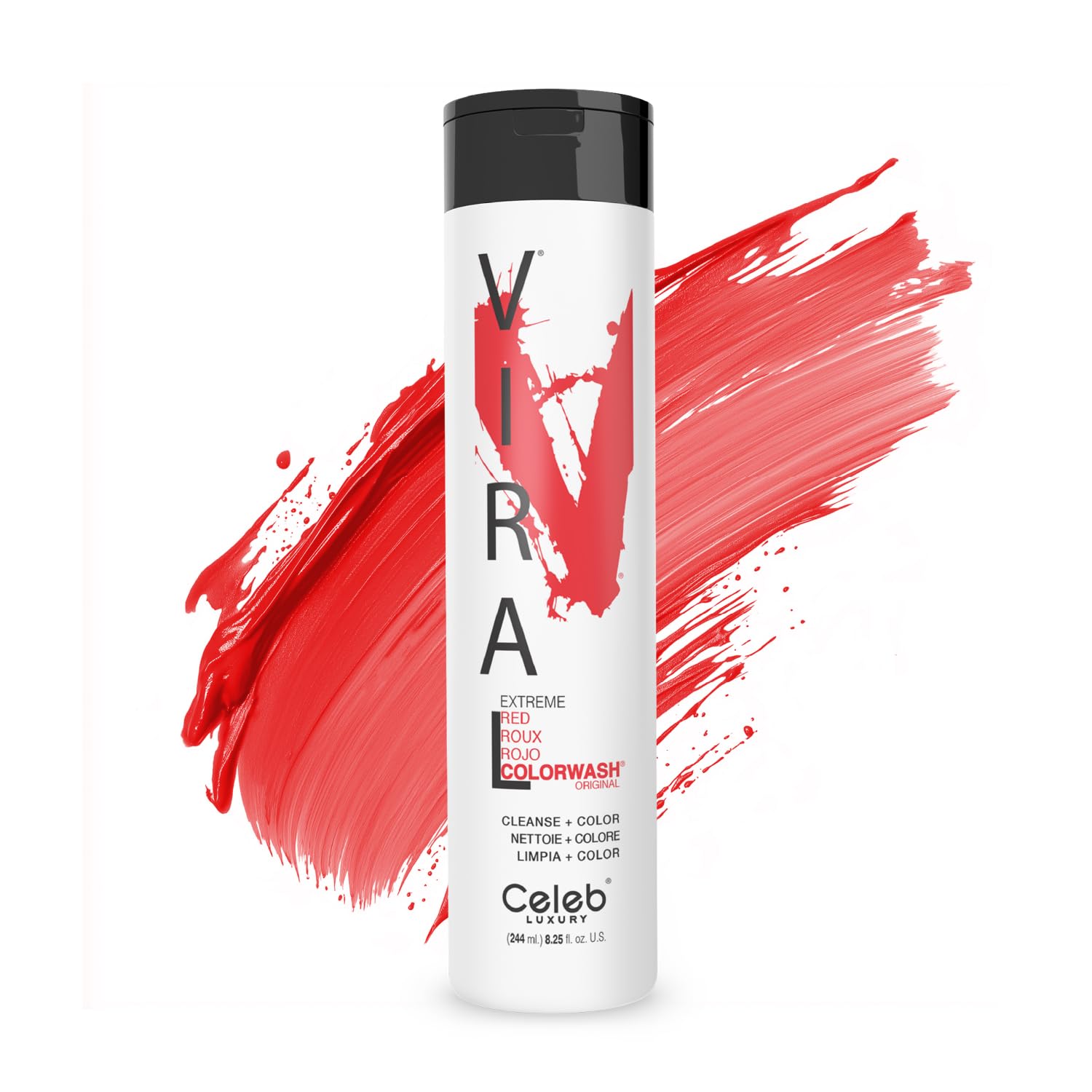 Foto 2 pulgar | Champú Depositador De Tintes Para Cabello Celeb Luxury Viral Extreme Red - Venta Internacional.