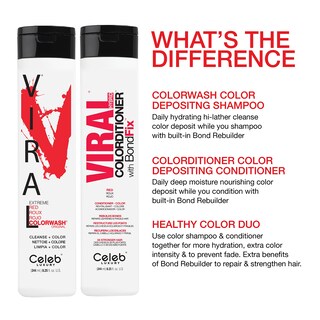 Foto 6 | Champú Depositador De Tintes Para Cabello Celeb Luxury Viral Extreme Red - Venta Internacional.