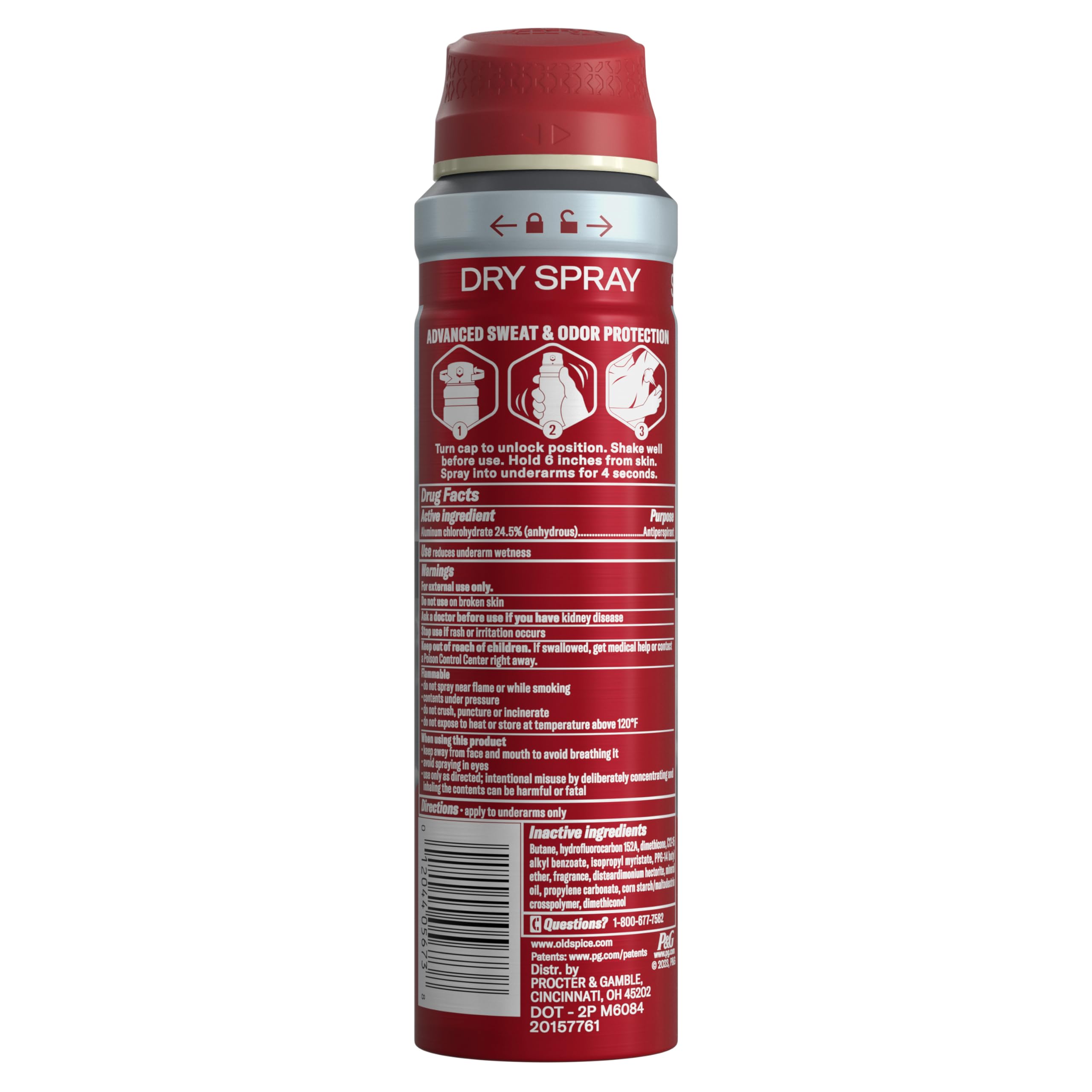 Foto 7 pulgar | Antitranspirante Y Desodorante Old Spice Invisible Dry Spray - Venta Internacional.