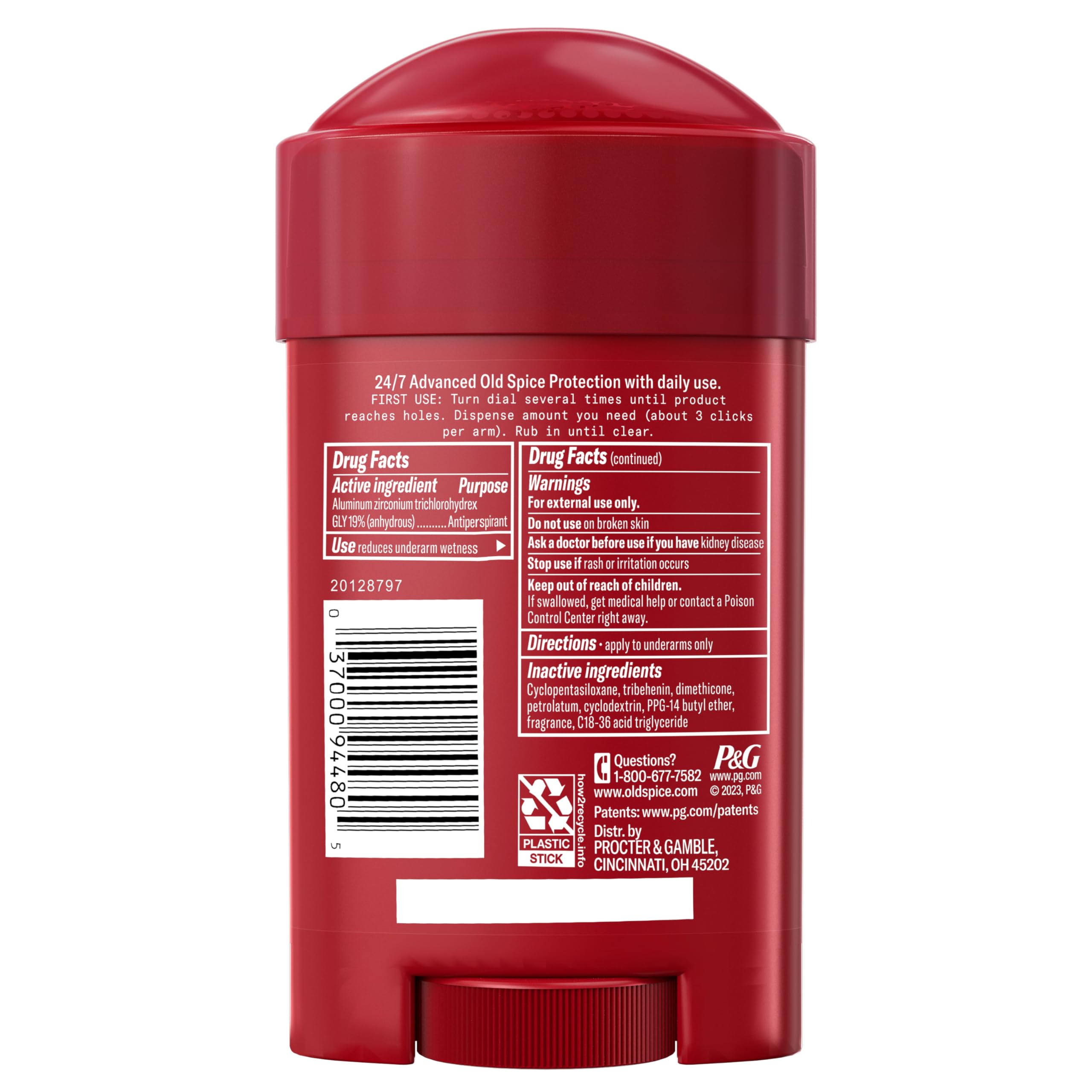 Foto 7 | Antitranspirante Y Desodorante Old Spice Triple Protection 75 Ml - Venta Internacional.
