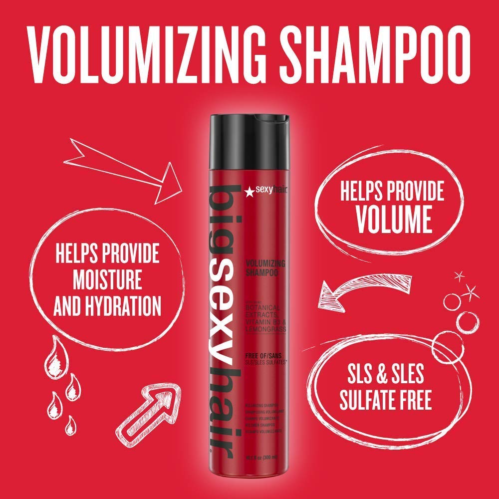 Foto 3 | Champú Sexyhair Big Voluminizing Hidratante De 300 Ml - Venta Internacional.