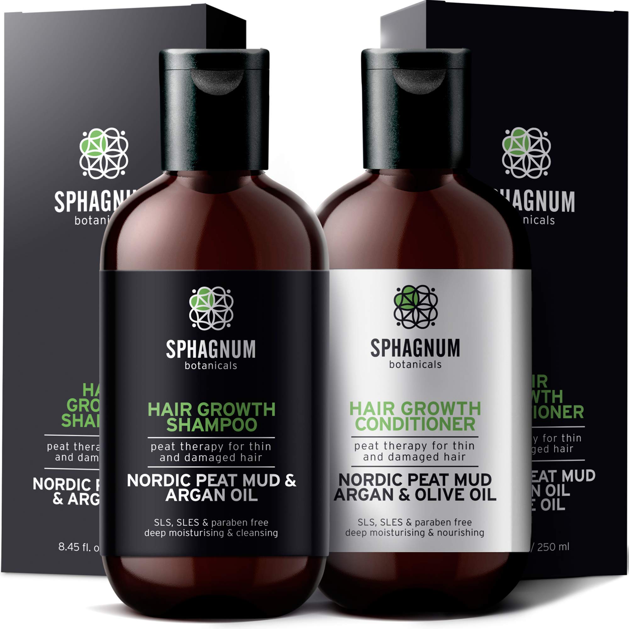 Foto 2 pulgar | Champú Y Acondicionador Para El Crecimiento Del Cabello Sphagnum Botanicals - Venta Internacional.