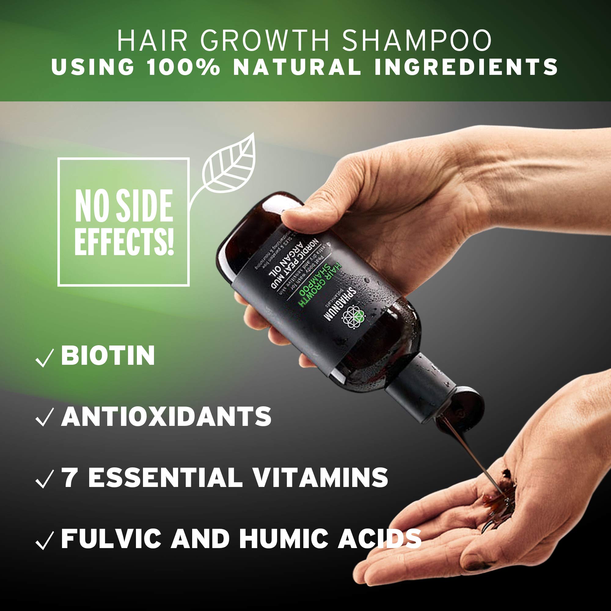 Foto 4 pulgar | Champú Y Acondicionador Para El Crecimiento Del Cabello Sphagnum Botanicals - Venta Internacional.